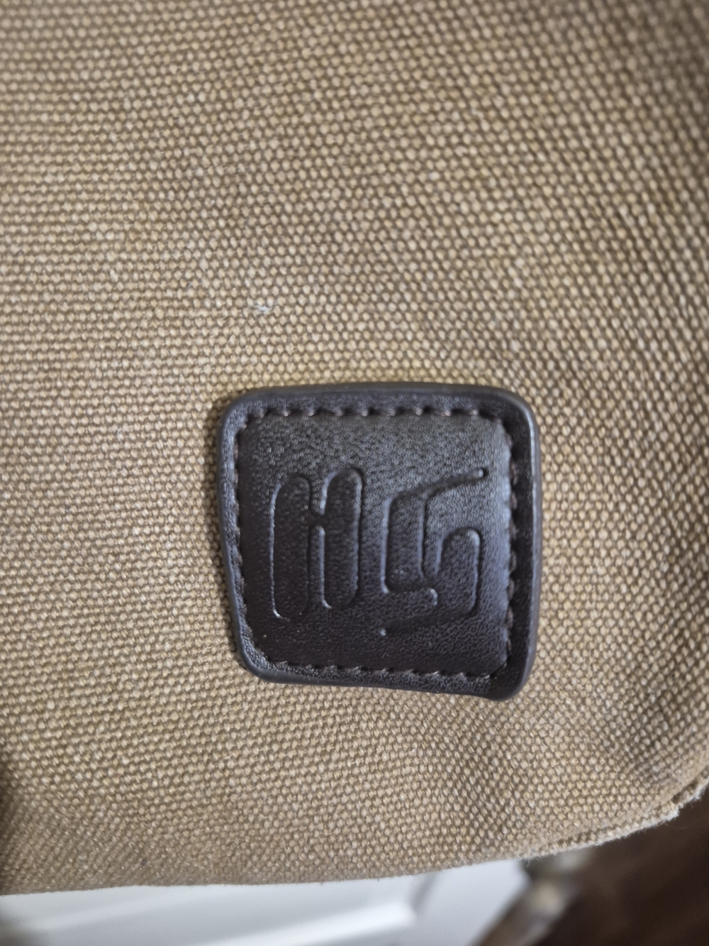 High Ground HG Canvas Hobo Shoulder Bag Khaki Brown Large Everyday Tote Tassel - Picture 3 of 11